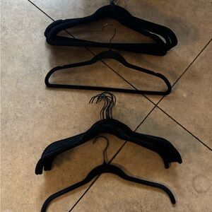 Set of Black Hangers